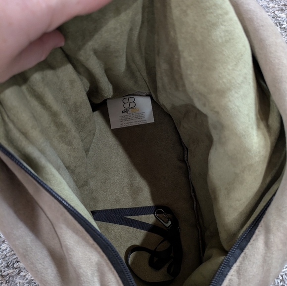 PETEGO X Emanuele Bianchi Tan Padded Crossbody Messenger Dog Cat Pet Carrier - Picture 10 of 13